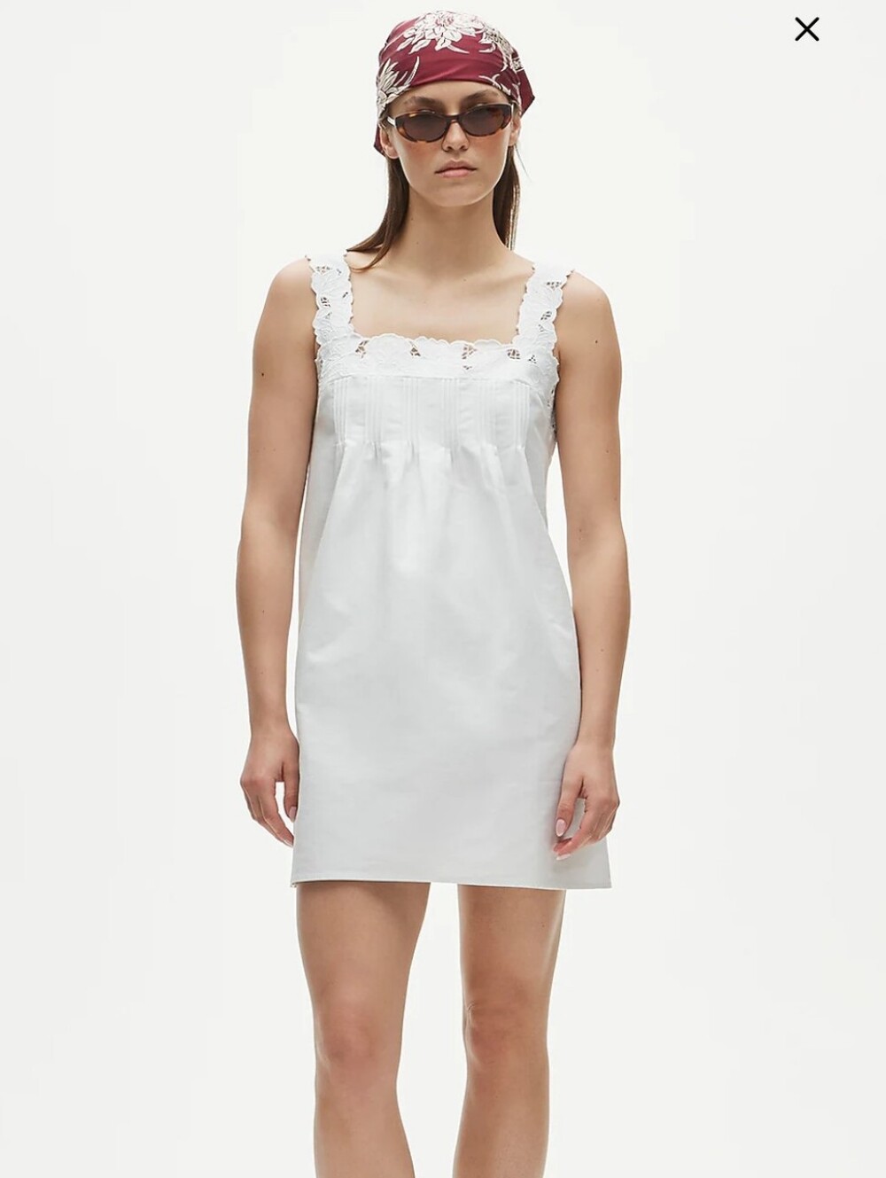 J Crew Tall Ondine mini dress in double cotton poplin Size M Tall